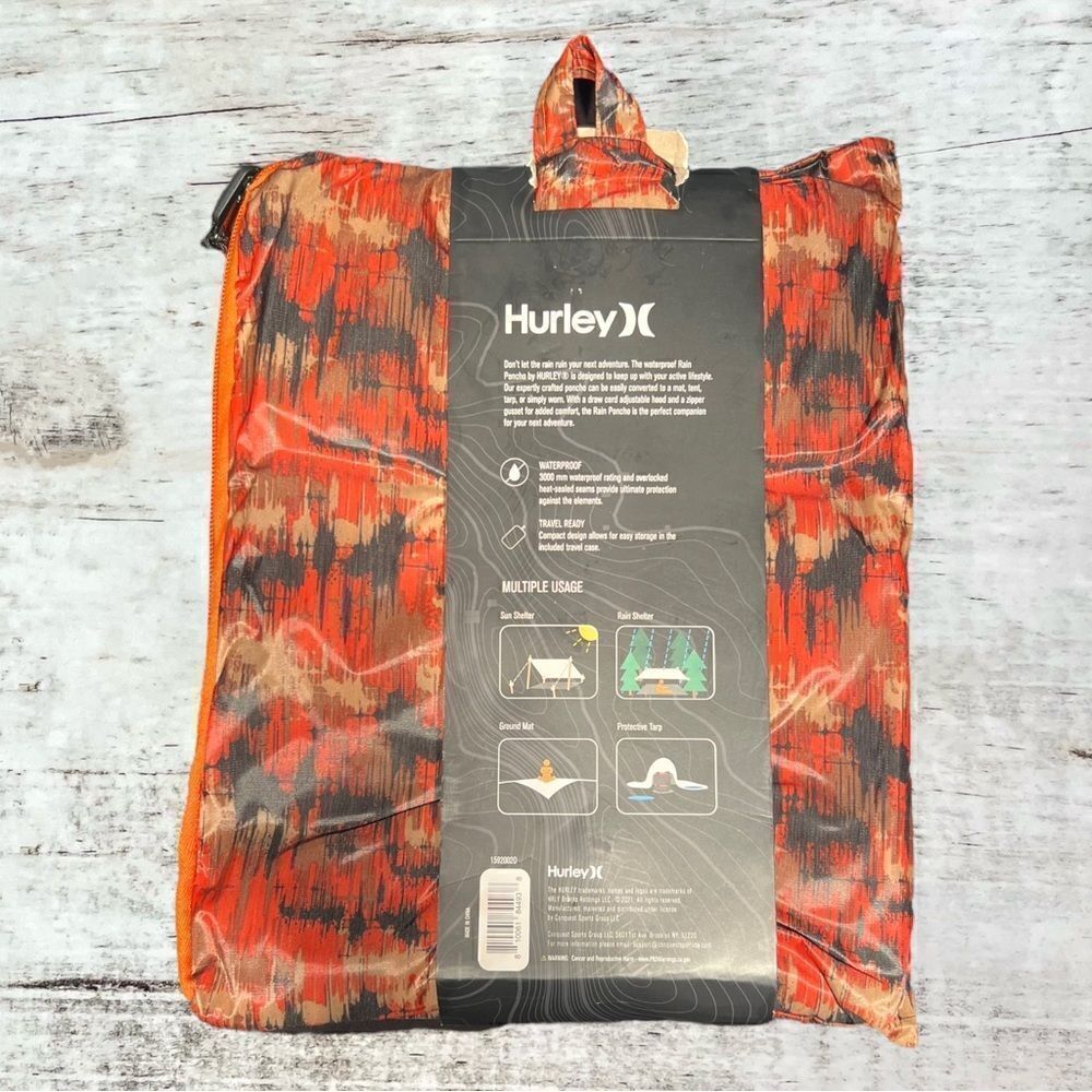 Hurley Multi Use Rain Poncho - Picture 2 of 3